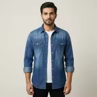New Stylish Trendy Cotton Oxford Long Sleeve Casual Shirt For Men